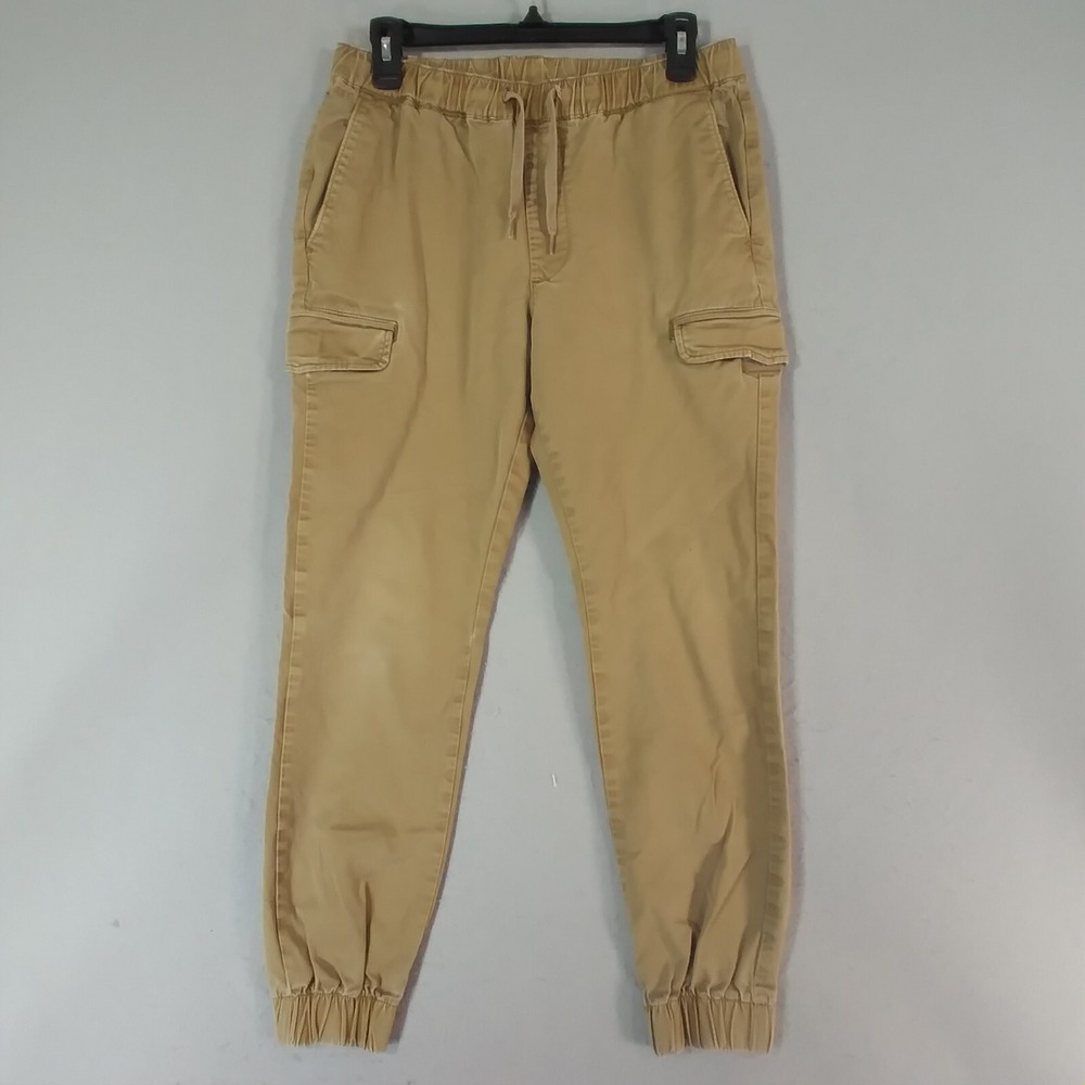 Bullhead denim Co cargo jogger pants men's small brown Flex stretch